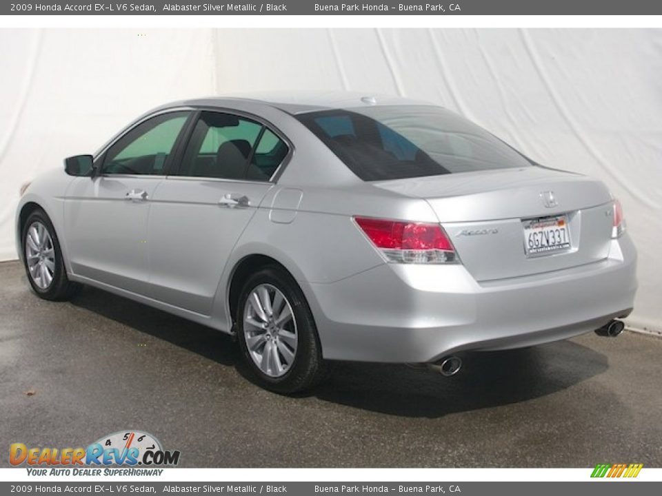 2009 Honda Accord EX-L V6 Sedan Alabaster Silver Metallic / Black Photo #2