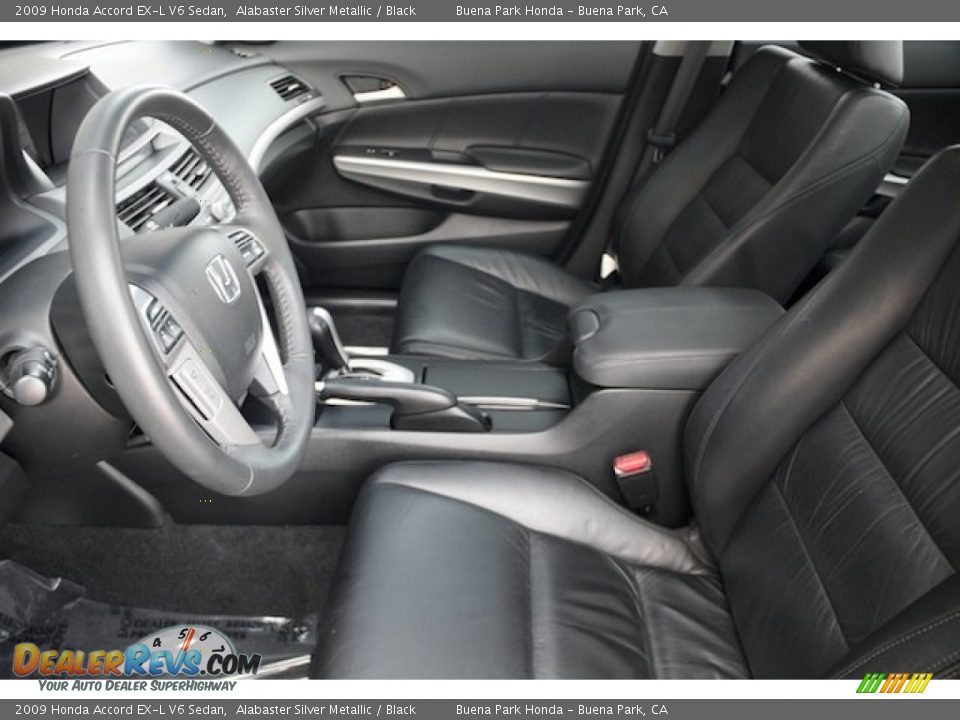 2009 Honda Accord EX-L V6 Sedan Alabaster Silver Metallic / Black Photo #3