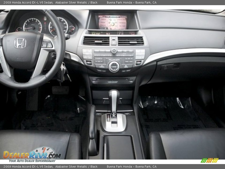 2009 Honda Accord EX-L V6 Sedan Alabaster Silver Metallic / Black Photo #5