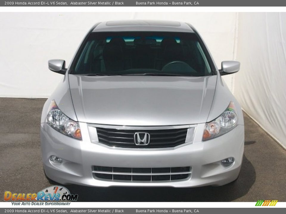 2009 Honda Accord EX-L V6 Sedan Alabaster Silver Metallic / Black Photo #7