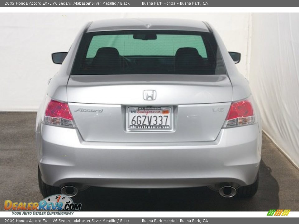 2009 Honda Accord EX-L V6 Sedan Alabaster Silver Metallic / Black Photo #9