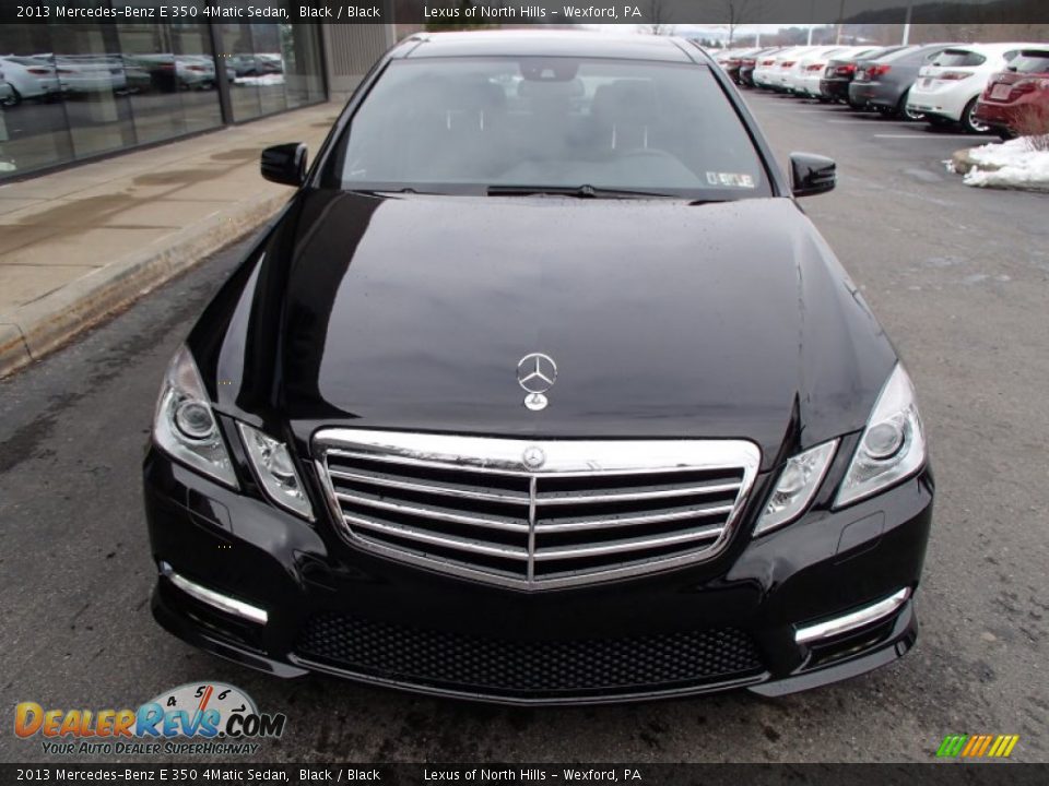 2013 Mercedes-Benz E 350 4Matic Sedan Black / Black Photo #3