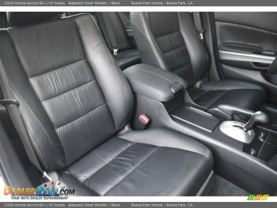 2009 Honda Accord EX-L V6 Sedan Alabaster Silver Metallic / Black Photo #23