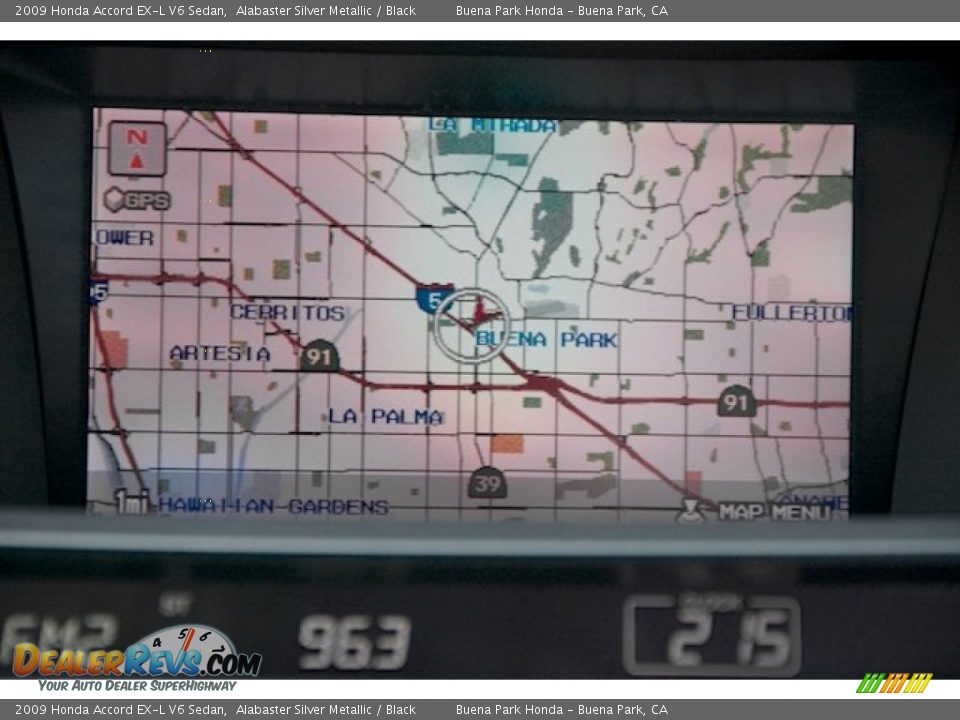 2009 Honda Accord EX-L V6 Sedan Alabaster Silver Metallic / Black Photo #25