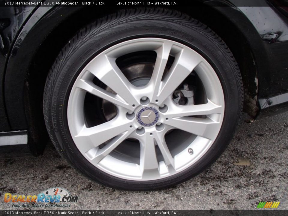 2013 Mercedes-Benz E 350 4Matic Sedan Black / Black Photo #8