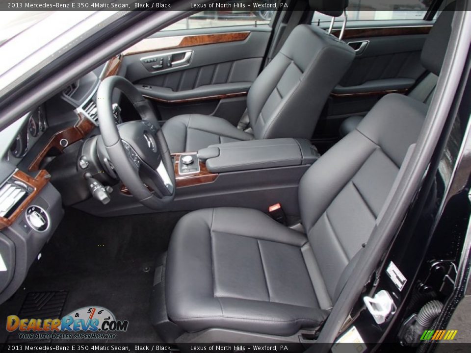 2013 Mercedes-Benz E 350 4Matic Sedan Black / Black Photo #10