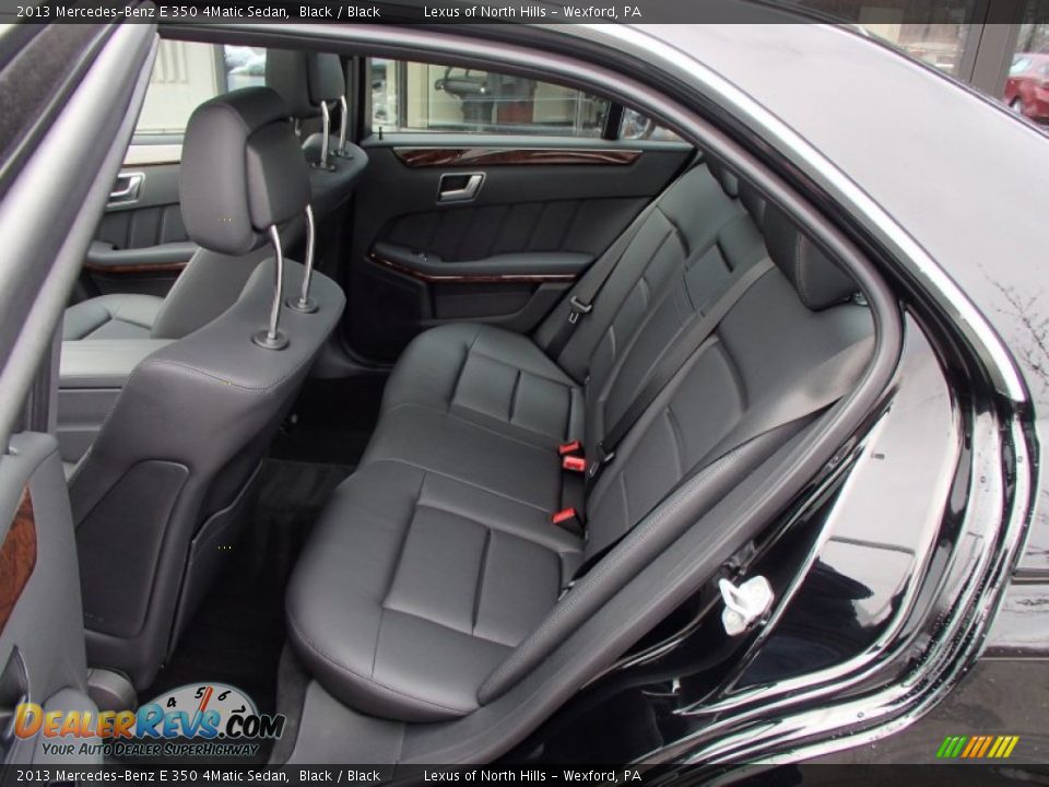 2013 Mercedes-Benz E 350 4Matic Sedan Black / Black Photo #11