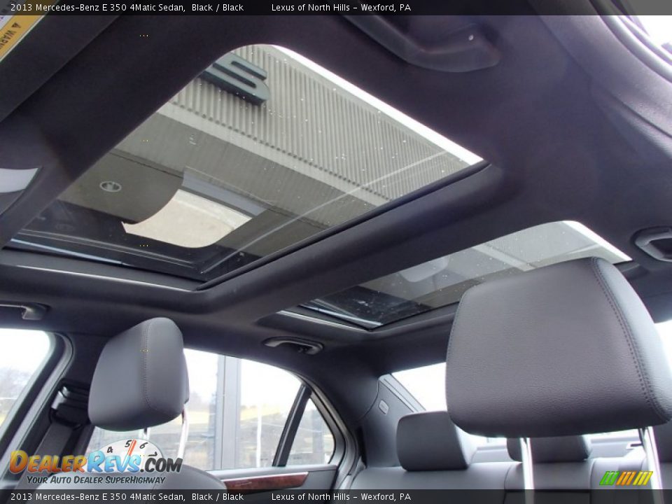 2013 Mercedes-Benz E 350 4Matic Sedan Black / Black Photo #13
