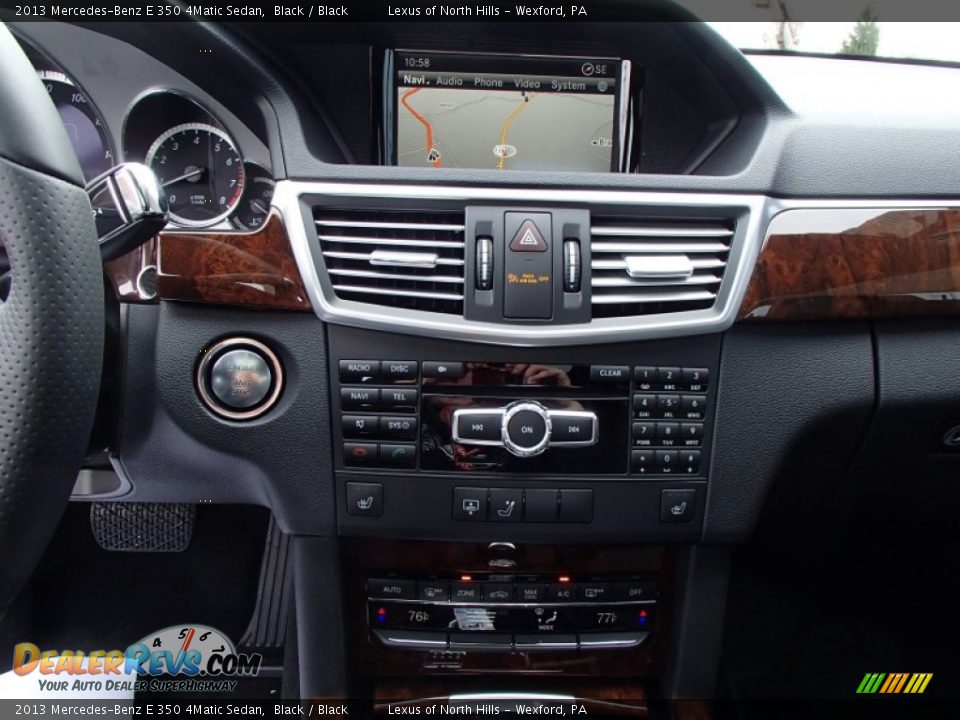 2013 Mercedes-Benz E 350 4Matic Sedan Black / Black Photo #15