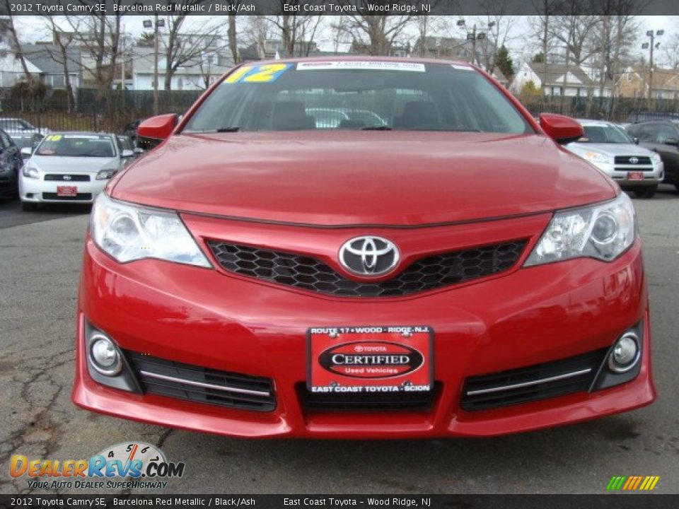2012 Toyota Camry SE Barcelona Red Metallic / Black/Ash Photo #2