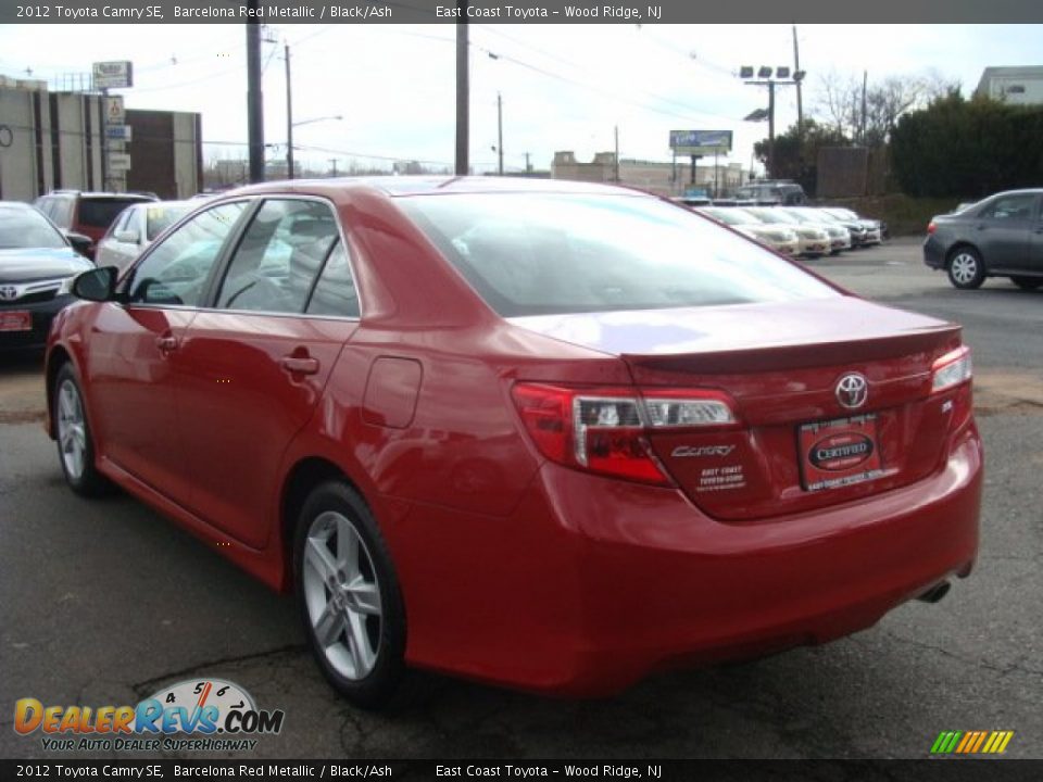 2012 Toyota Camry SE Barcelona Red Metallic / Black/Ash Photo #4
