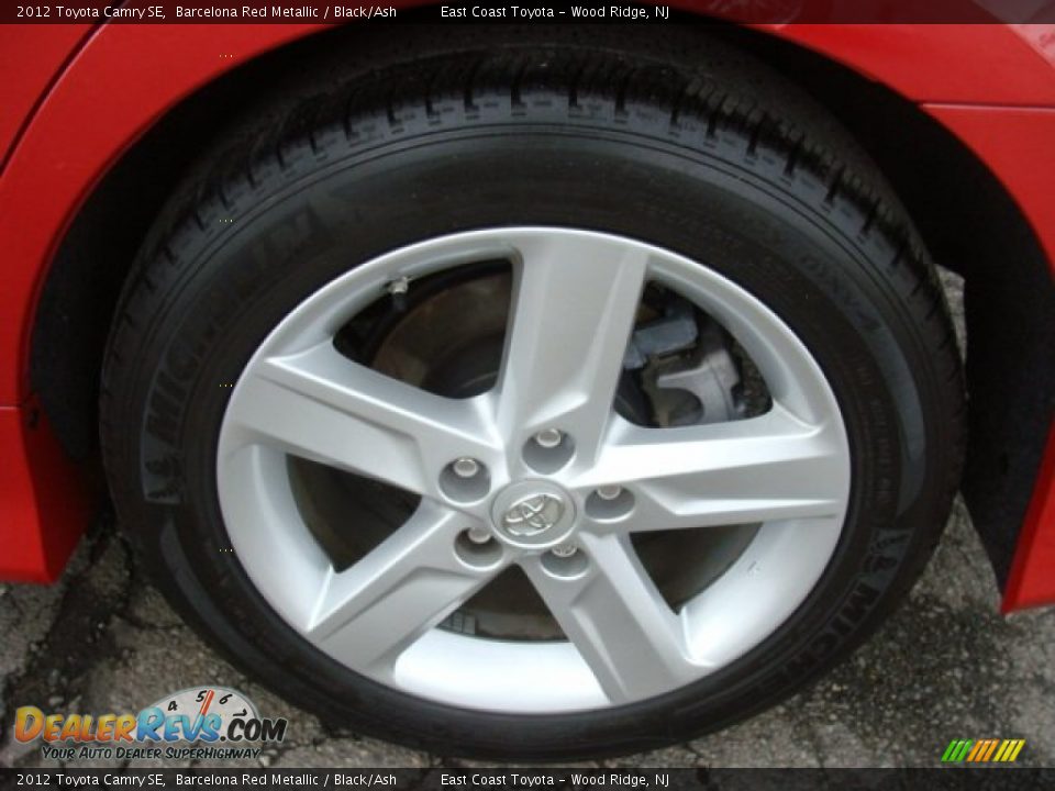 2012 Toyota Camry SE Barcelona Red Metallic / Black/Ash Photo #14