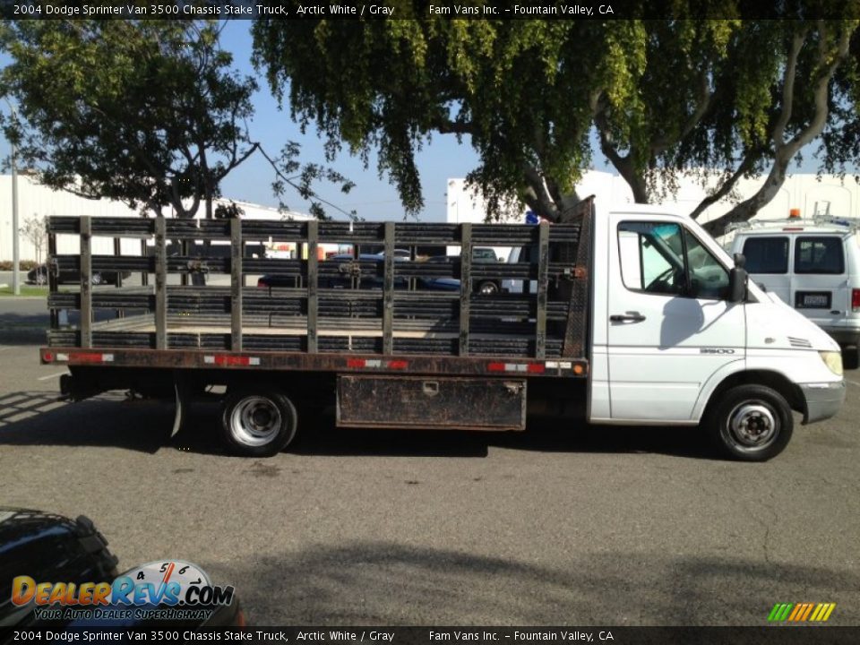 Arctic White 2004 Dodge Sprinter Van 3500 Chassis Stake Truck Photo #6