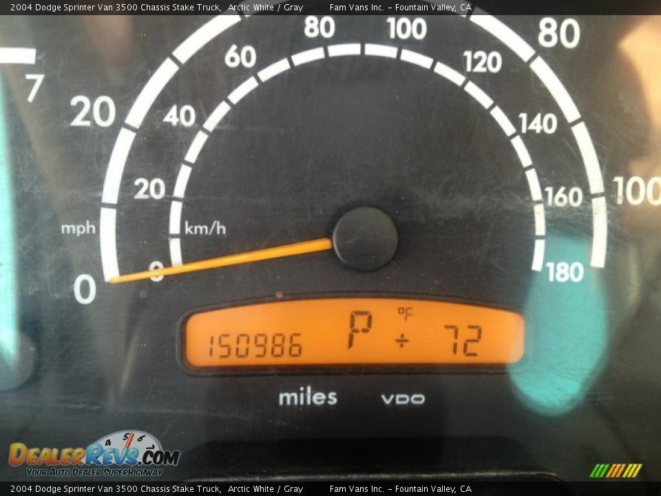 2004 Dodge Sprinter Van 3500 Chassis Stake Truck Arctic White / Gray Photo #8