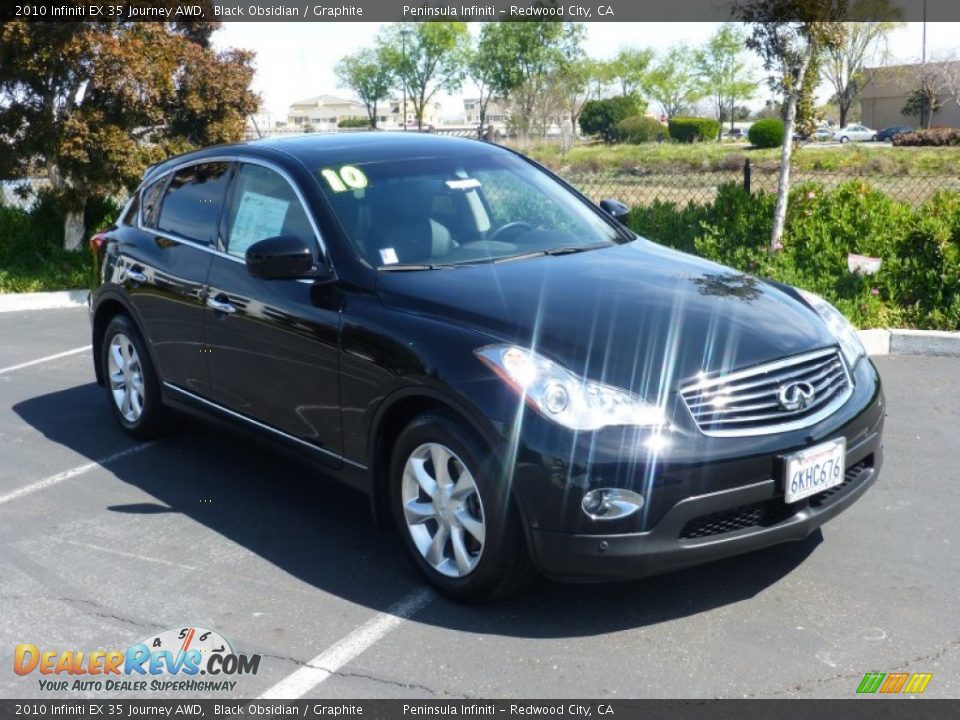2010 Infiniti EX 35 Journey AWD Black Obsidian / Graphite Photo #1