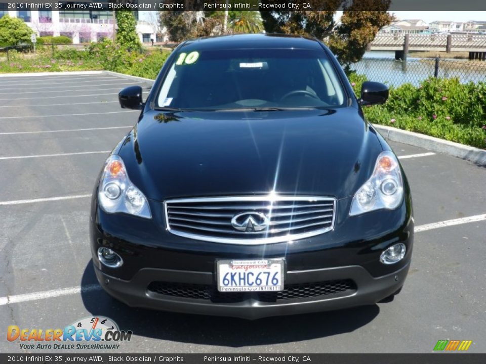 2010 Infiniti EX 35 Journey AWD Black Obsidian / Graphite Photo #2