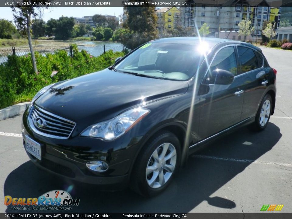 2010 Infiniti EX 35 Journey AWD Black Obsidian / Graphite Photo #3