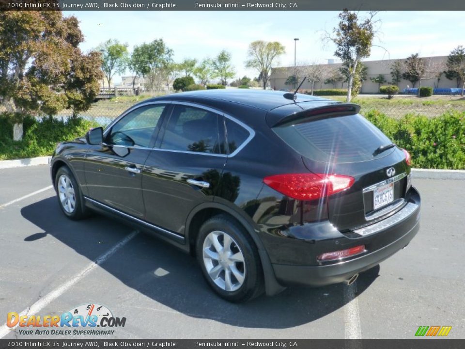 2010 Infiniti EX 35 Journey AWD Black Obsidian / Graphite Photo #4