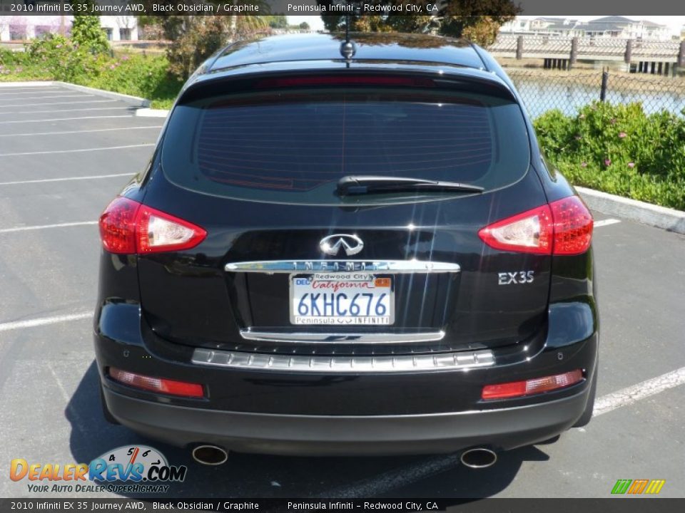 2010 Infiniti EX 35 Journey AWD Black Obsidian / Graphite Photo #5