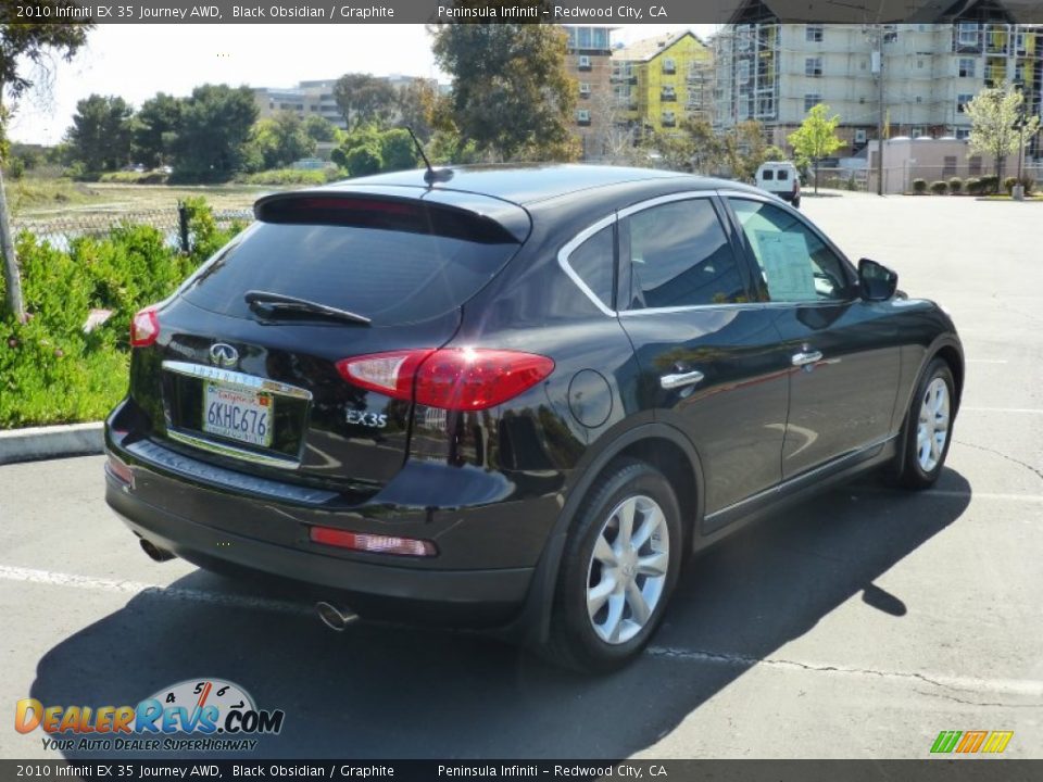 2010 Infiniti EX 35 Journey AWD Black Obsidian / Graphite Photo #6