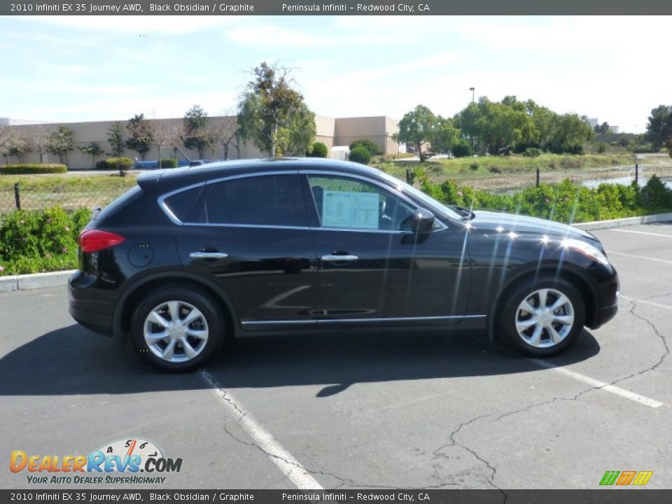 2010 Infiniti EX 35 Journey AWD Black Obsidian / Graphite Photo #7