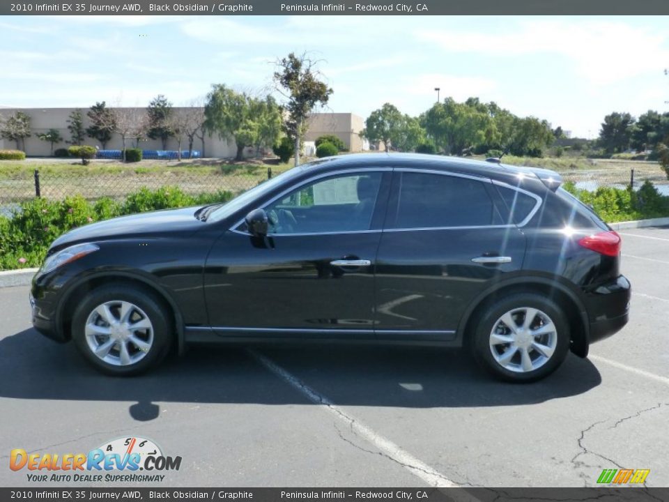 2010 Infiniti EX 35 Journey AWD Black Obsidian / Graphite Photo #8