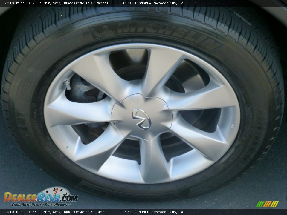 2010 Infiniti EX 35 Journey AWD Black Obsidian / Graphite Photo #9