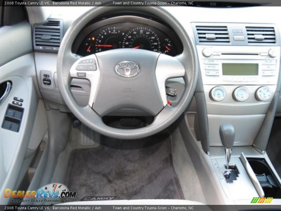 2008 Toyota Camry LE V6 Barcelona Red Metallic / Ash Photo #5