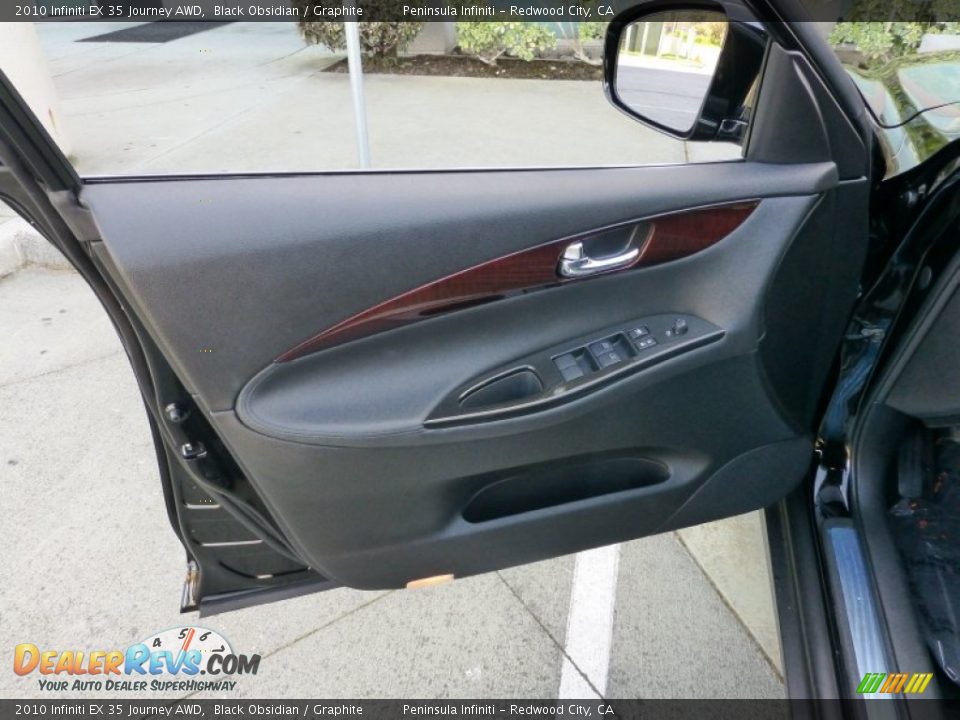 2010 Infiniti EX 35 Journey AWD Black Obsidian / Graphite Photo #12