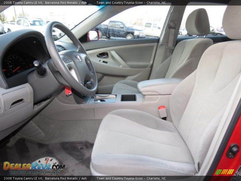 2008 Toyota Camry LE V6 Barcelona Red Metallic / Ash Photo #8