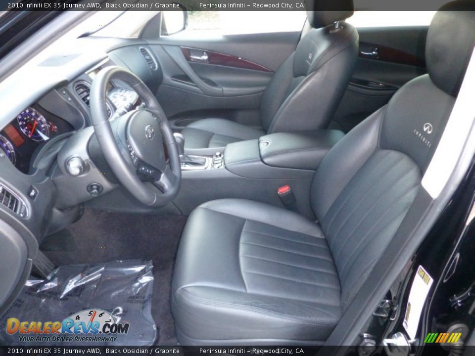 2010 Infiniti EX 35 Journey AWD Black Obsidian / Graphite Photo #13