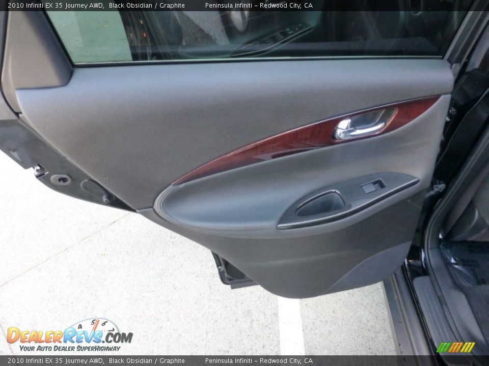 2010 Infiniti EX 35 Journey AWD Black Obsidian / Graphite Photo #14