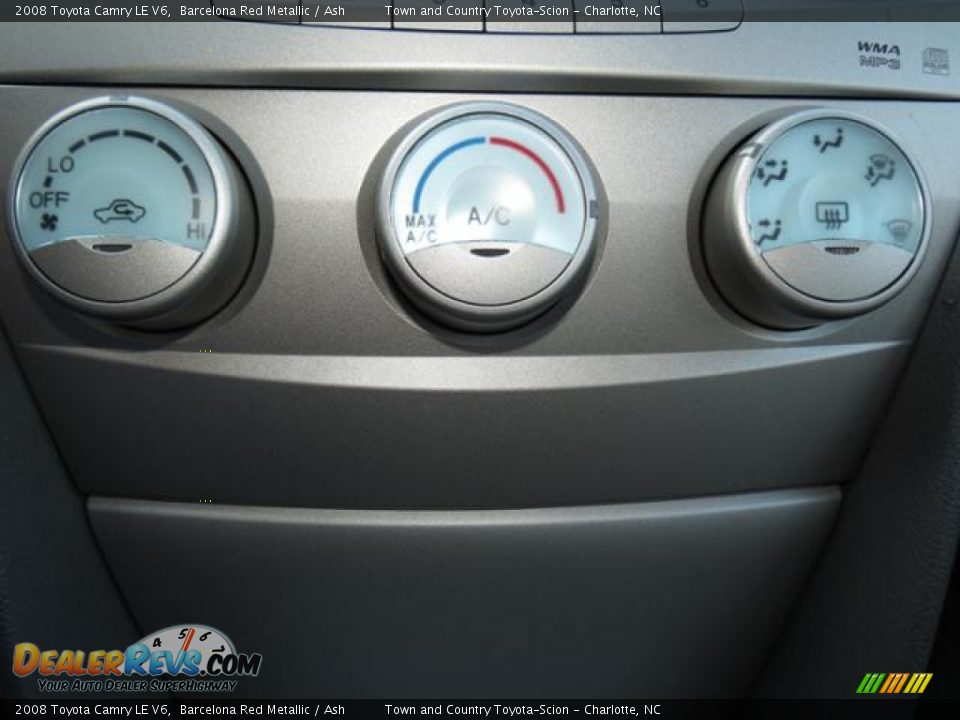 2008 Toyota Camry LE V6 Barcelona Red Metallic / Ash Photo #15