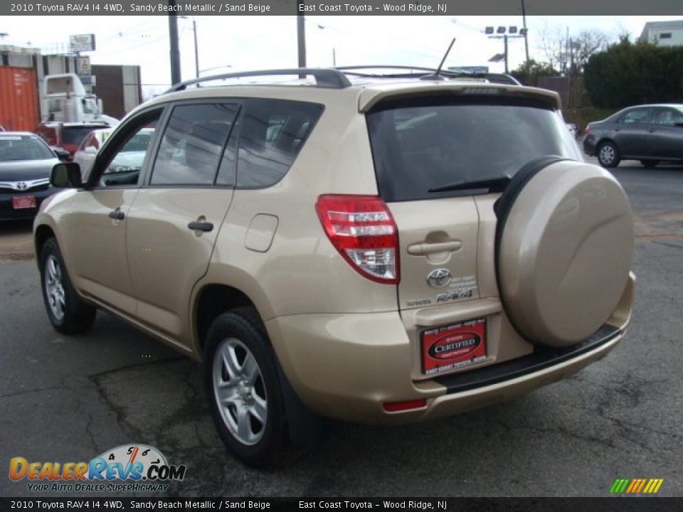 2010 Toyota RAV4 I4 4WD Sandy Beach Metallic / Sand Beige Photo #4