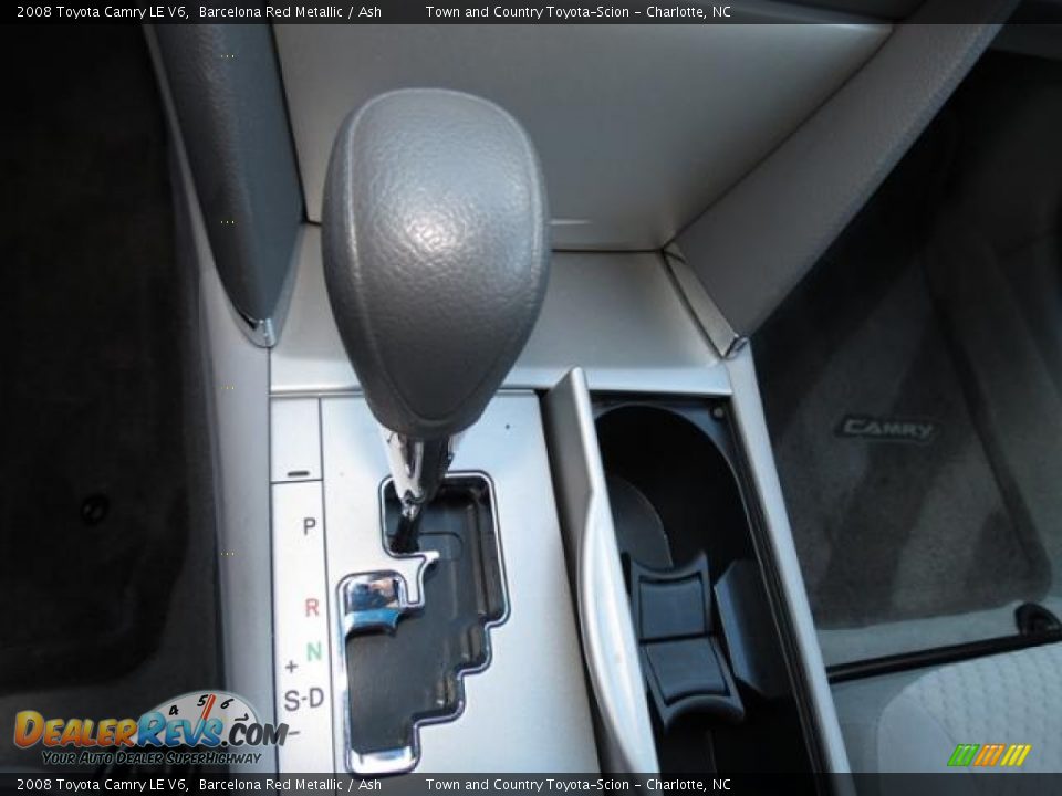 2008 Toyota Camry LE V6 Barcelona Red Metallic / Ash Photo #16