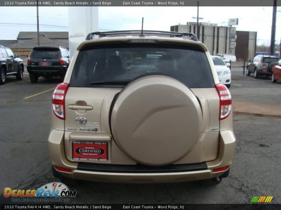 2010 Toyota RAV4 I4 4WD Sandy Beach Metallic / Sand Beige Photo #5