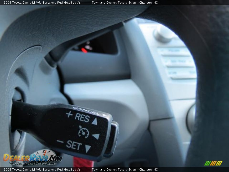 2008 Toyota Camry LE V6 Barcelona Red Metallic / Ash Photo #17