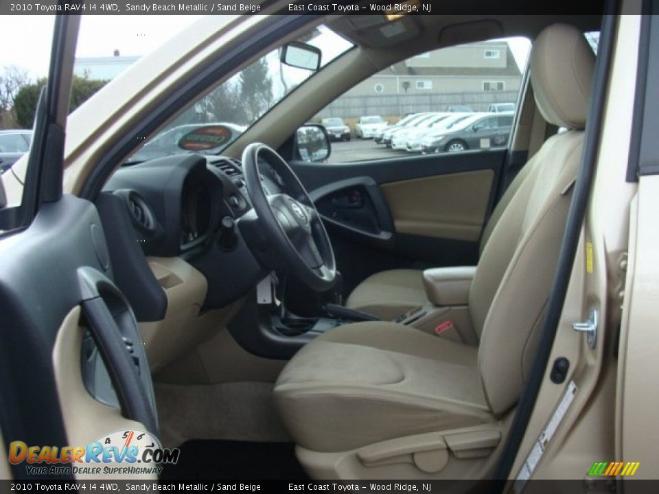 2010 Toyota RAV4 I4 4WD Sandy Beach Metallic / Sand Beige Photo #7