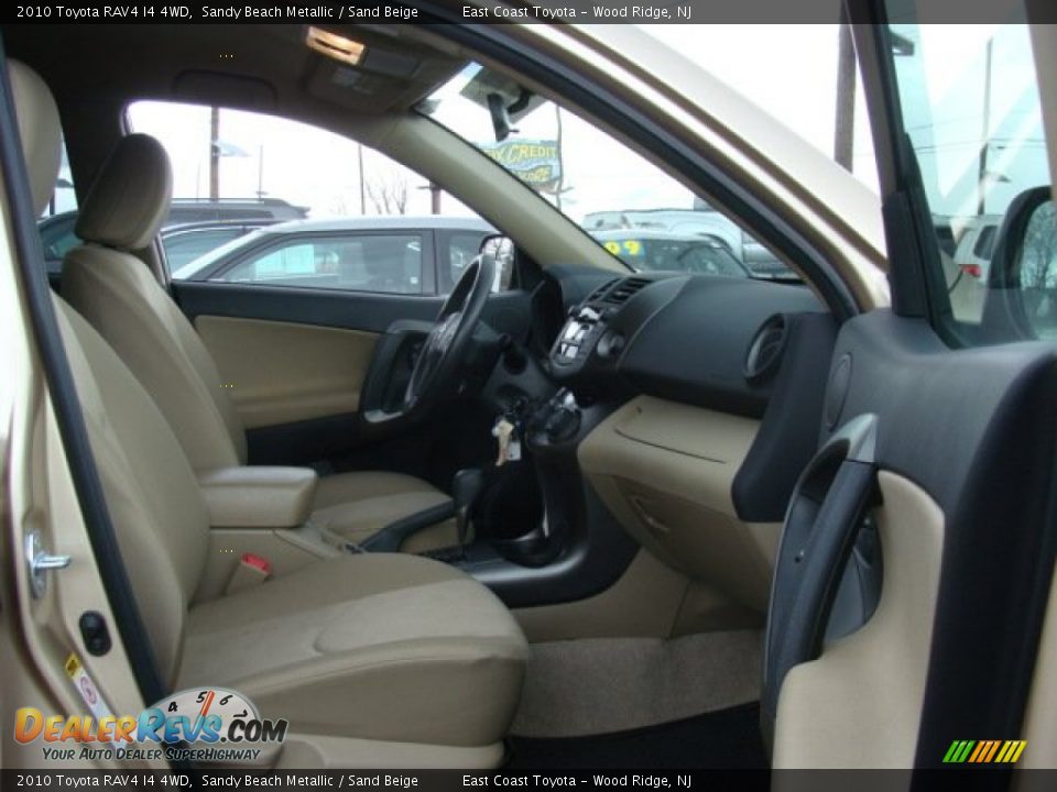 2010 Toyota RAV4 I4 4WD Sandy Beach Metallic / Sand Beige Photo #8