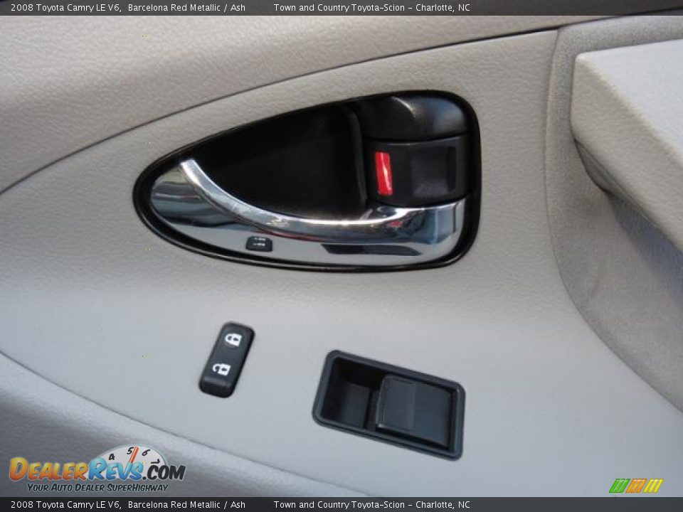 2008 Toyota Camry LE V6 Barcelona Red Metallic / Ash Photo #24