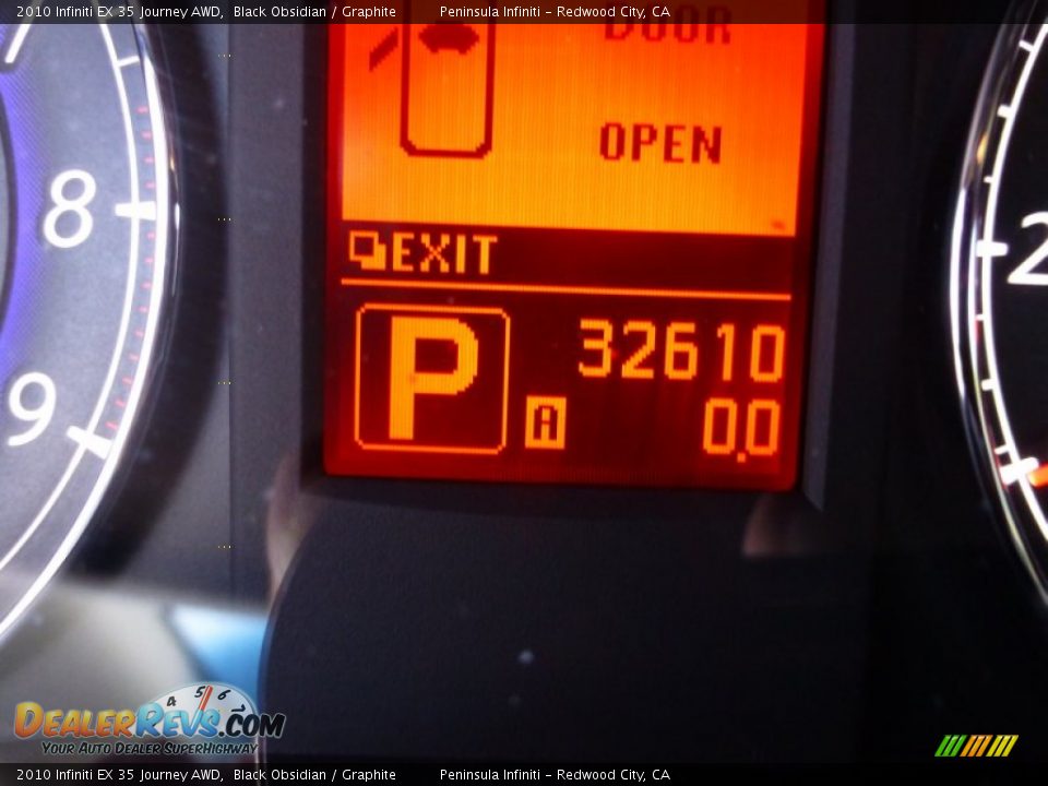 2010 Infiniti EX 35 Journey AWD Black Obsidian / Graphite Photo #26