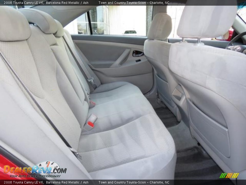 2008 Toyota Camry LE V6 Barcelona Red Metallic / Ash Photo #25