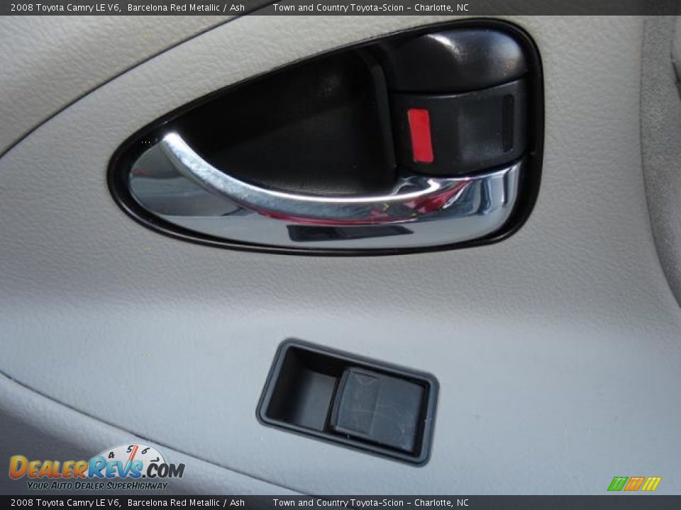 2008 Toyota Camry LE V6 Barcelona Red Metallic / Ash Photo #26