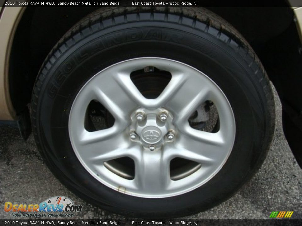 2010 Toyota RAV4 I4 4WD Sandy Beach Metallic / Sand Beige Photo #14