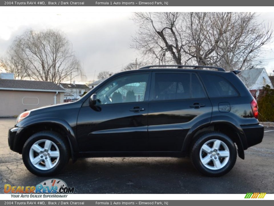 2004 Toyota RAV4 4WD Black / Dark Charcoal Photo #4