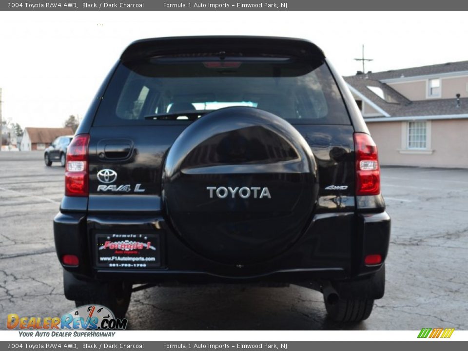 2004 Toyota RAV4 4WD Black / Dark Charcoal Photo #6