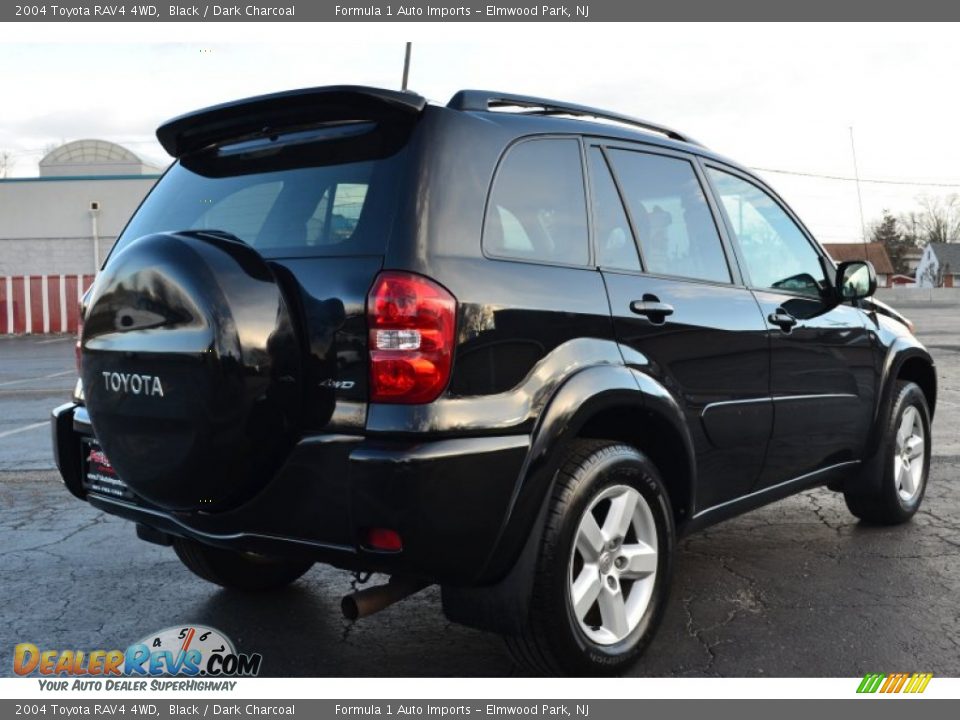 2004 Toyota RAV4 4WD Black / Dark Charcoal Photo #7