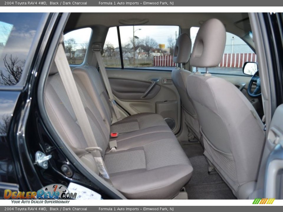 2004 Toyota RAV4 4WD Black / Dark Charcoal Photo #12