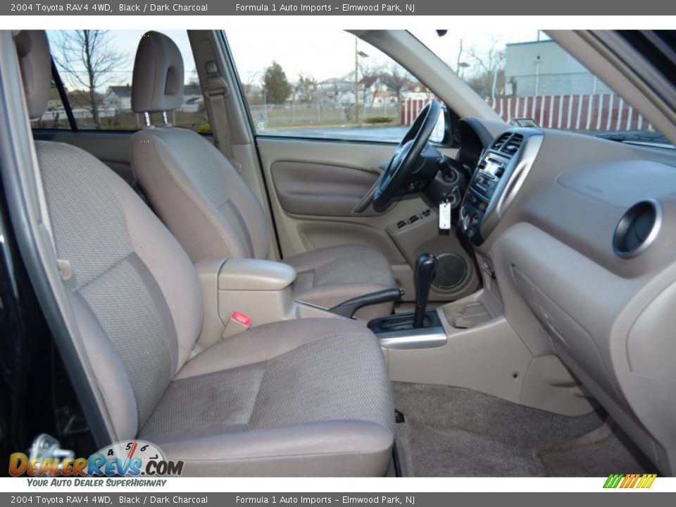 2004 Toyota RAV4 4WD Black / Dark Charcoal Photo #13