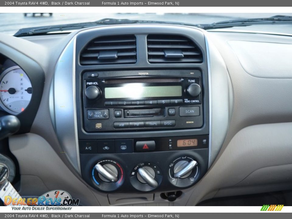2004 Toyota RAV4 4WD Black / Dark Charcoal Photo #15